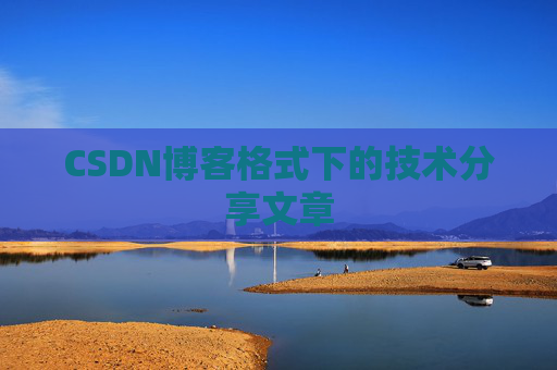CSDN博客格式下的技术分享文章